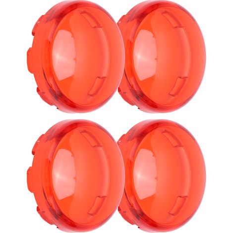 Motorrad-Blinkerabdeckung 6 cm/2,36 Zoll, ABS, Universalzubehör, rot (1/5)