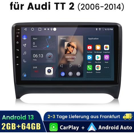 Autoradio JUNSUN Pour Audi TT 8J 2006-2014 Android 14 CarPlay 2+64GB (1/5)