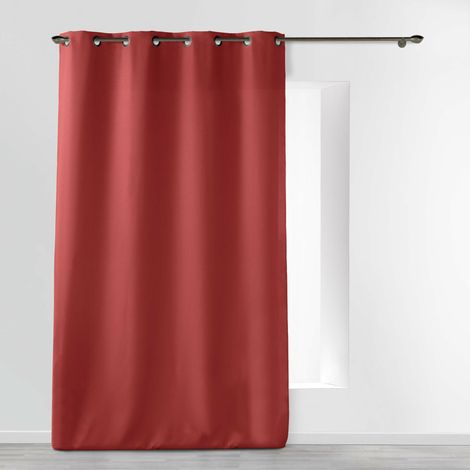 Rideau grande hauteur à œillets 140 x 280 cm – Polyester uni Essentiel GRENADE