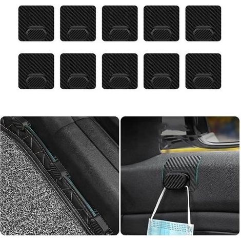 10Pcs Clips Auto-Adhésifs À Dos Adhésif, Boucles De Fixation De Tapis De Voiture Polyvalentes, pour La Fixation De Tapis De Sol De Voiture, Clips De Tapis De Voiture (1/5)