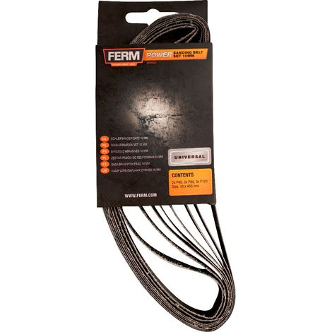 Schleifbandsatz 10mm 8-Tlg. K40, K80, K120 für EFM1001