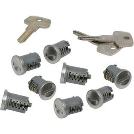 SKS lock core, kit serrature 8 pz
