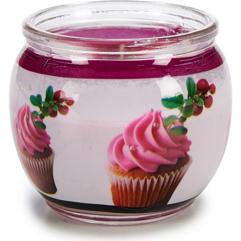 Set mit 12 Duftkerzen im Glas – Cranberry Cake