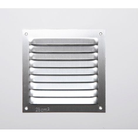 Grille Aluminium Fepre 100x100mm Design Sans Bord, Aluminium Naturel - Fepre (1/2)
