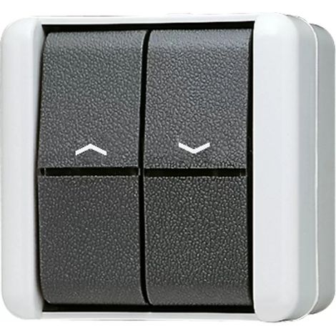 Jung Jalousie-Wippschalter 10AX 250V Tas.1-pol. 839 VW (1/2)