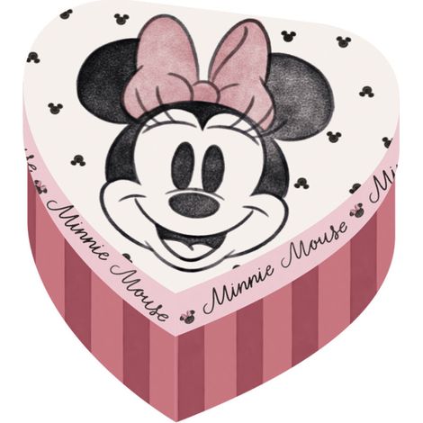 Boite de rangement en forme de Cœur 12x12x7 cm - Minnie Mouse (1/2)