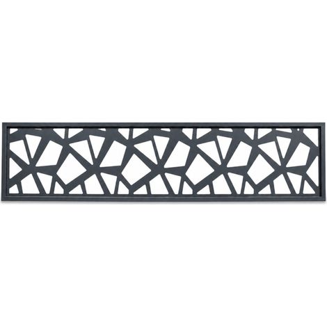 Alu-Zaunfeld Polygone Anthrazitgrau RAL 7016 - 176x42,8cm (1/5)