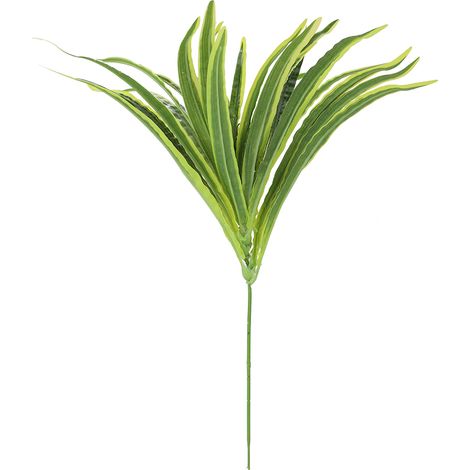 Plante Artificielle Chlorophytum - Feuillage Vert Bordure Jaune - Décoration Murale Intérieur Bureau Maison - Lot De 1 (1/5)