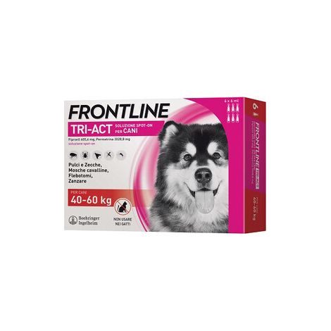 FRONTLINE TRI-ACT 40-60 KG 6 PIPETTE OFF. SPECIALE- FRONTLINE- 1,0 pz