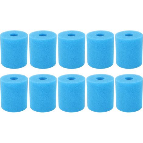 Poolfilterschwamm – 9 x 9 x 10 cm – aus PU-Schwamm – für Innen- und Außenpools – 10er-Packung (1/5)