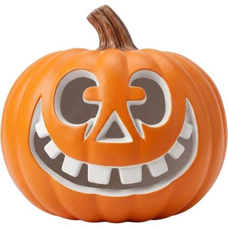 Lampe citrouille lumineuse Halloween pour porche et allée, décoration extérieure LED pour jardin, terrasse, entrée et maison hantée (1/5)