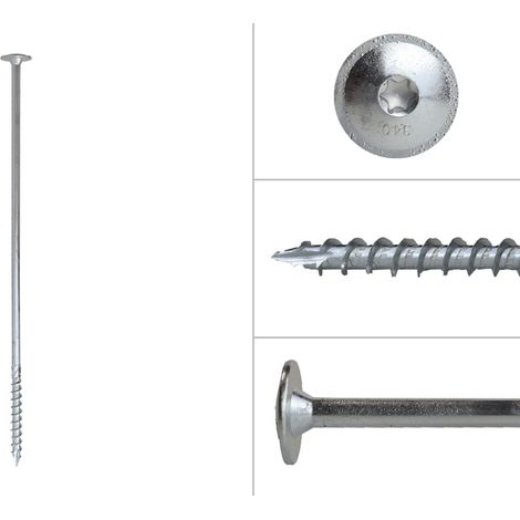 Tellerkopfschrauben Verzinkt 10 x 340 mm Torx 40 - Schachtel 25