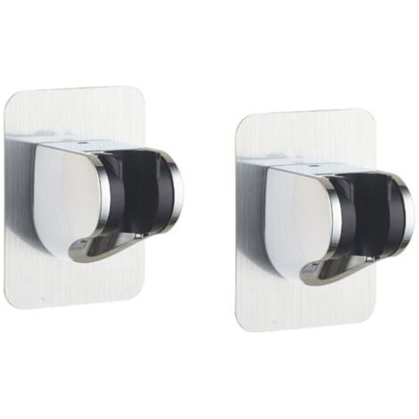2-piece shower shelf, removable, self-adhesive wall-mounted shower shelf, adjustable angle, waterproof, durable, wall-mounted, suitable for hotel bathrooms