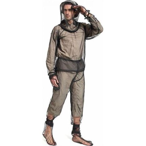 L/XL Anti Mosquito Beekeeping Suit Ultra Light Mesh Insect Full Body Hooded Clothing with Coat Protective Clothing for Men Women (1/4)