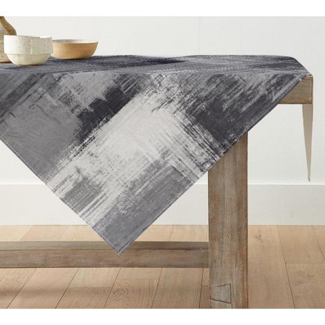 Tischdecke 85x85 cm Grau Modern Abstrakt Polyester Waschbar