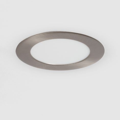Downlight LED 6W Circolare SuperSlim Foro Ø 110mm Argento 6000K Bianco Freddo (1/5)