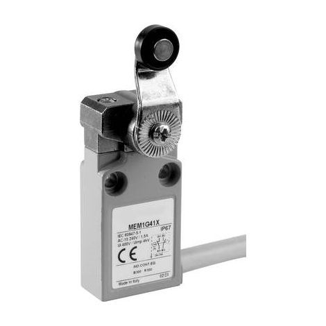 Panasonic MEM1G41ZD MEM1G41ZD Fine corsa 24 V 5 A Leva con rotella IP67 1 pz.