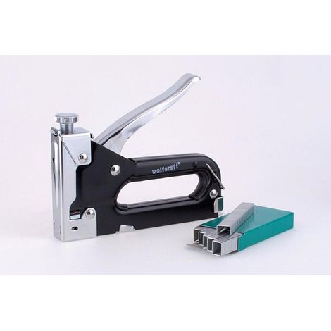 [NEUWERTIG] B-Ware Wolfcraft Tacker Set Tacocraft 7 Handtacker Klammerntyp Schlagwerkzeug Werkzeug