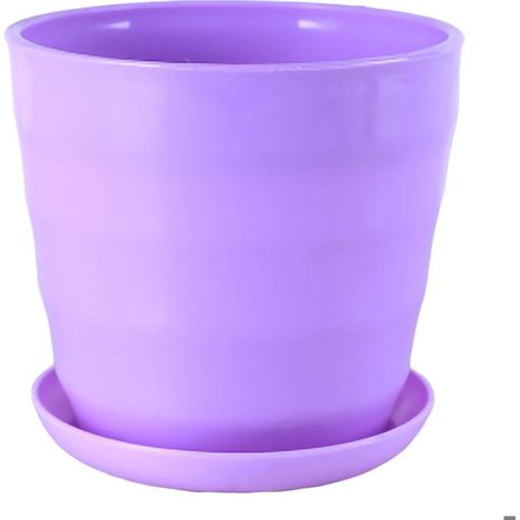 Blumentopf - Violett - Modern - Rund - 19 cm Durchmesser - 17 cm Höhe