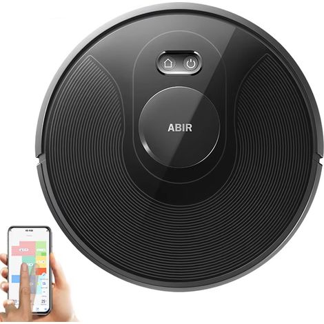 Aspirateur robot laveur intelligent avec lampe UV et capteurs TOF – aspiration ultra puissante 6500Pa, cartographie multi-étages, nettoyage humide intelligent, zones interdites via application mobile