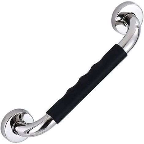 Barre d'appui douche 30cm en acier inoxydable, poignée de sécurité salle de bain, support mural pour personnes âgées et à mobilité réduite (1/5)