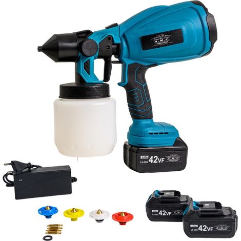 Verniciatore a Spruzzo a Batteria, Pistola per Verniciare Elettrica 42V (1/4)