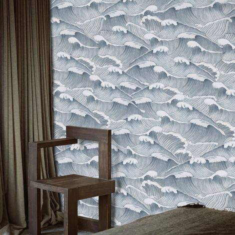 Carta da Parati Mare in Fogli di Carta, 250x200cm (1/5)