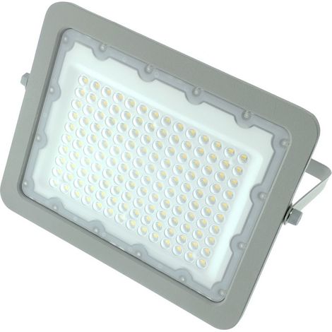 Projecteur LED 100W GRIS Étanche IP65 Forte luminosité avec LUMILEDS Puce 10000 Lumens Blanc neutre 4000K - Digilamp (1/5)