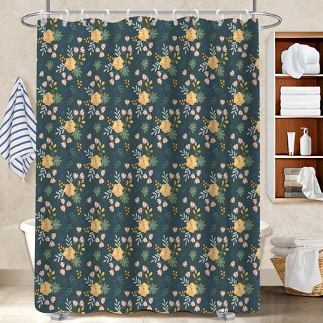 Rideau de douche en polyester 180x180 esthétique séparation douche pour dans une salle de bain design (1/5)