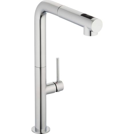 Kronenbach AQA Design 2.0 Küchenarmatur mit hohem schwenkbarem Auslauf, herausziehbare Handbrause mit 2 Strahlarten (1/5)