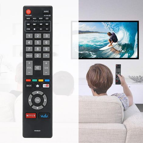 Ersatzfernbedienung kompatibel mit Magnavox TV-Modellen NH409UD, NH400UD, NH402 und NH404UD