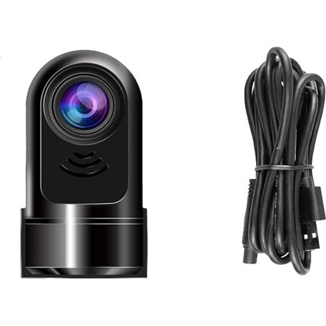 Mini caméra embarquée ADAS 1080P HD rotative à 360°, caméra avant avec assistant de conduite, mode stationnement 24h, surveillance des mouvements, vision nocturne, enregistrement en boucle (1/5)