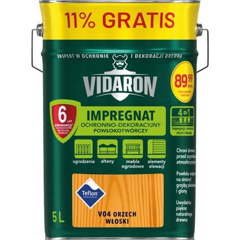 Vidaron Schutz- und Dekorfilm-Imprägnierung 5L Walnuss