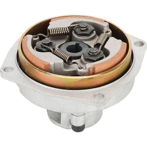 Plaque d'embrayage 3 Chaussures, boîtier de Cloche de Tambour d'embrayage 6T T8F + Plaque adaptée pour Mini Pocket Quad Dirt Bike ATV 47cc 49cc (1/5)