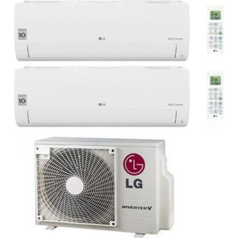 LG – Climatiseur réversible Multi-split 7000+9000 BTU – Wi-Fi intégré – Gaz R-32 – Efficacité A+++ – Application Smart ThinQ - MU2R15