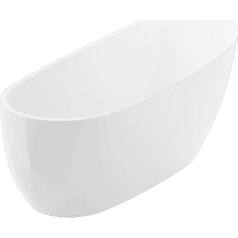 Excellent Baignoire Ovale 175x75 cm - Blanc Brillant - Confort Moderne - Design Élégant et Pratique (1/5)