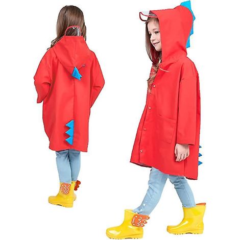 impermables De Dinosaure Pour Garons Et Filles (rouge, Hauteur Entre 88 Et 95 Cm) Impermables Pour Enfants Impermables Impermables Impermables Ca (1/5)