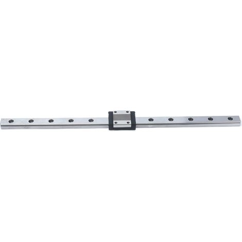 Rail linéaire MGN12 en acier de 300mm pour guidage CNC précis, bloc coulissant haute précision