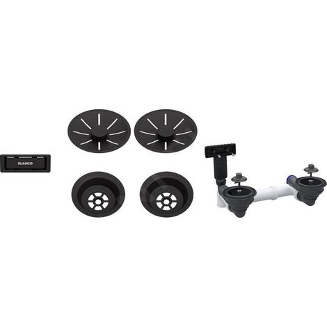 Blanco Accessoires - Kit de vidage InFino, noir mat 207438 (1/2)