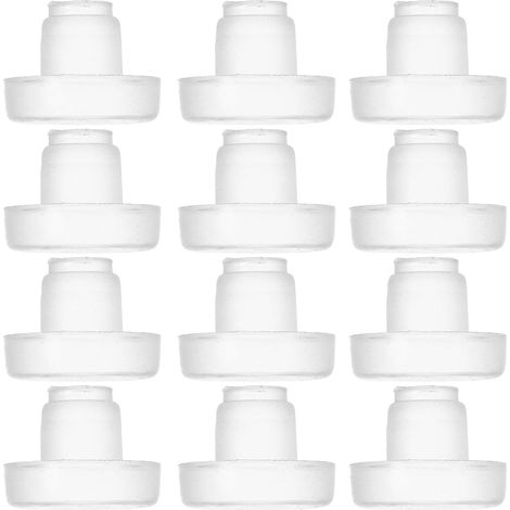 50 protège-pieds de chaise transparents en plastique M6, résistants à (1/5)