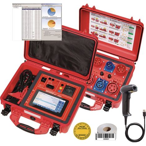 BENNING Gerätetester-Set ST 760+ SET, MA 4 ST 760+ Set: MA4, Software, ZubehörL475xB555xH685mm