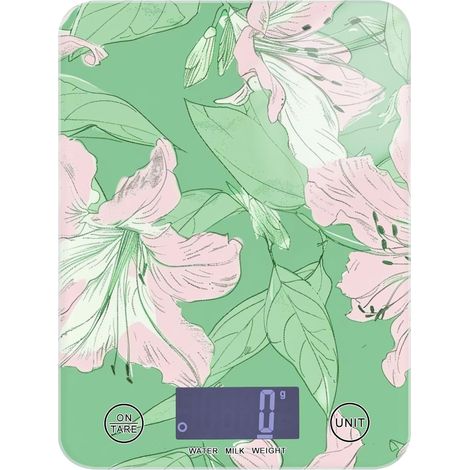Illustration Azalée Sauge Vert Pêche Petite Balance Étanche pour (1/5)