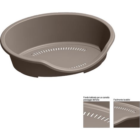 ZOOV LETTINO PER CANI/GATTI CM.95X70X29 TORTORA- 1,0 pz