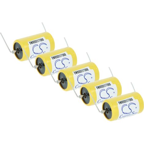 vhbw 5x Batería reemplaza Maxell ER3 para diversos dispositivos (1100 mAh, 3,6 V, Li-MnO2) 1x celdas