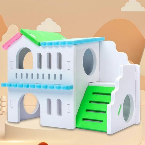 Maison pour hamster, cachette pour petits animaux (cochon d'Inde, jeune hérisson) (1/4)
