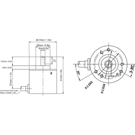 DC5-24V100Z Hohlwellen-Encoder (1/5)