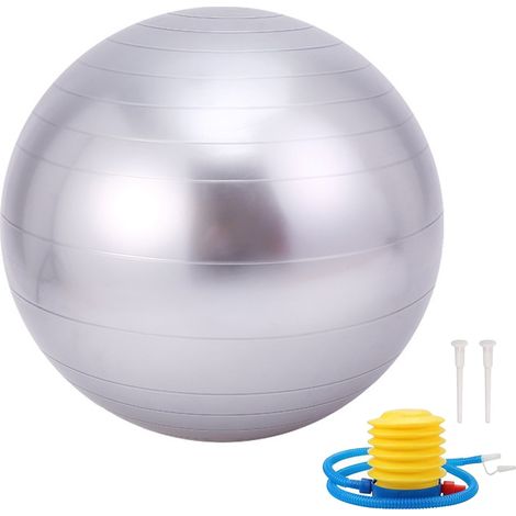 Ballon d'exercice et de yoga pour fitness, équilibre, stabilité et kinésithérapie, avec système de gonflage rapide inclus (1/5)