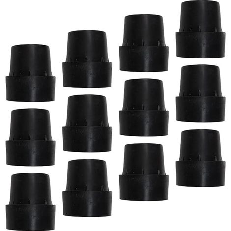 Cabilock 12er-Packung rutschfeste und geräuscharme Trampolin-Fußüberzüge aus Gummi, verschleißfeste Ersatzteile für Trampoline, Schutzzubehör für den Gebrauch (1/5)