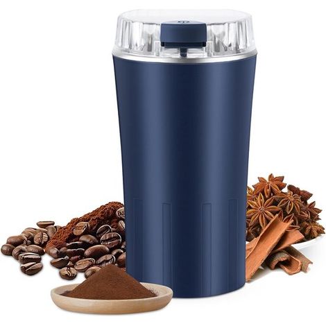 Vitdipy - Macinacaffè elettrico – 300W - Per chicchi di caffè - Macina spezie - Compatto - Acciaio inossidabile - Per chicchi di caffè e spezie (1/5)