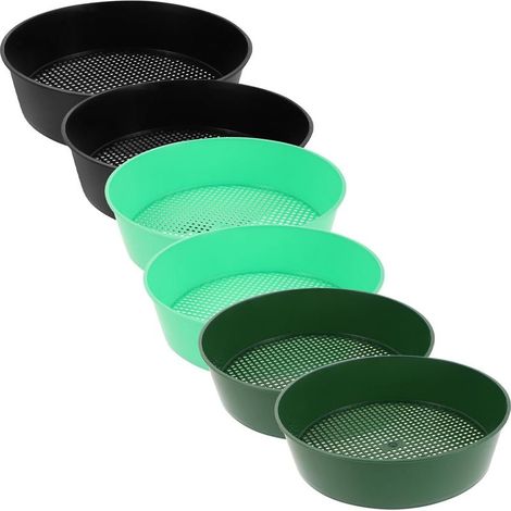 Set mit 6 robusten Kunststoff-Bodensieben für den Gartenbau (1/5)